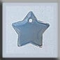 Glass Treasures - 12174 Flat Star, Opal Bright