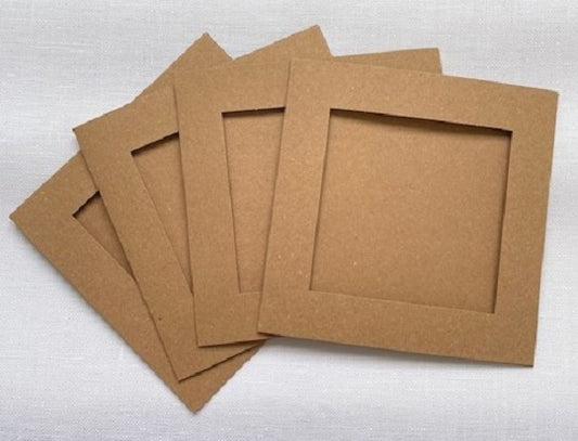 Aperture Card - Antique Brown, Square 15cm x 15cm