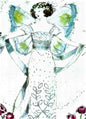 April's Blue Diamond - Greeting Card
