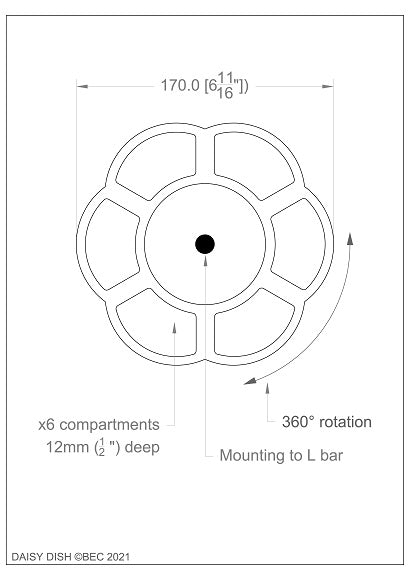 Daisy Dish - for Lowery Workstand