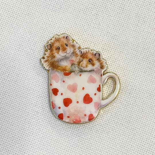 Needle Minder - Hamsters in a Teacup