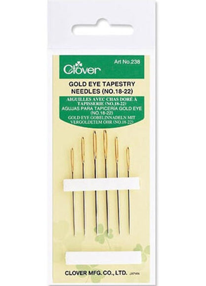 Needles Tapestry, Gold Eye, Clover - Size 18 - 22