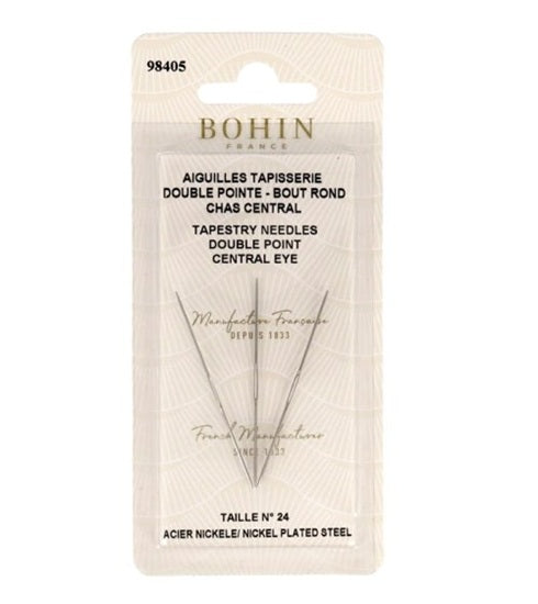 Needles, Twin Pointed, BOHIN - 3 per pack