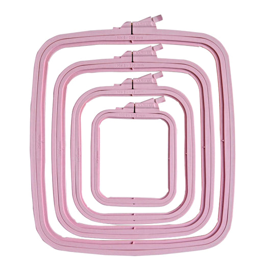 Nurge Embroidery Hoop, Square - Pink