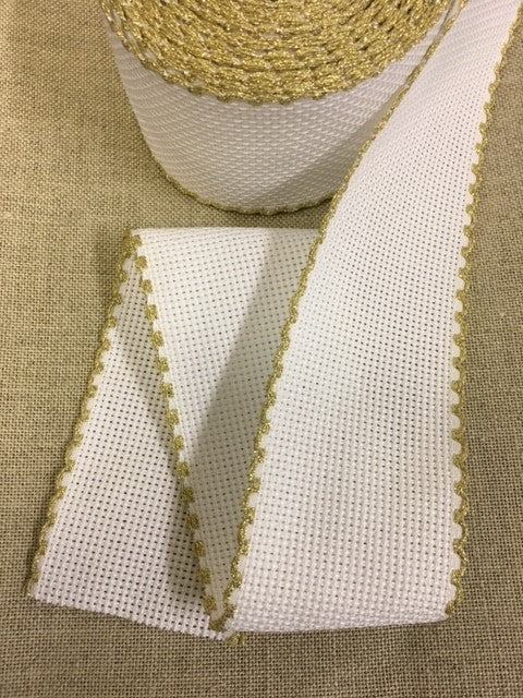 5cm wide - Aida Bookmark Band - Gold