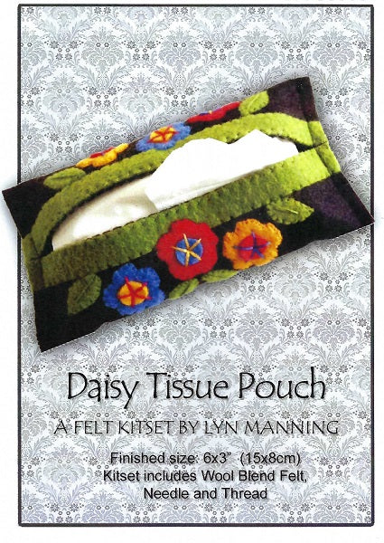 Tissue Pouch, Daisy - Felt Kitset
