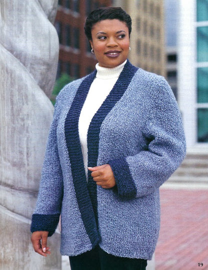 Fashion Plus Sizes - Knitting Pattern Book